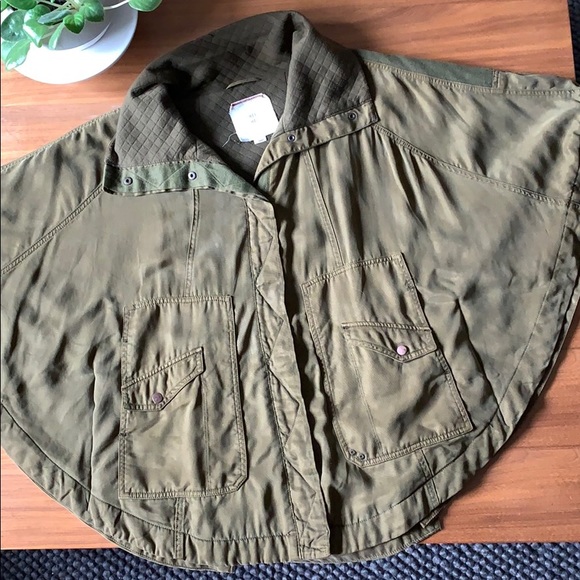 Anthropologie HeiHei Todra Cape Military GreenXS/S - Picture 5 of 8